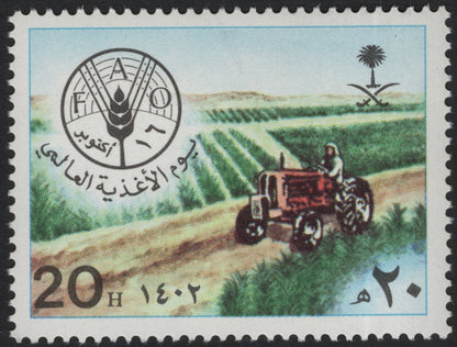 SCG5844 - Agricultural Machinery on Stamps – Zambia & Saudi Arabia Issues