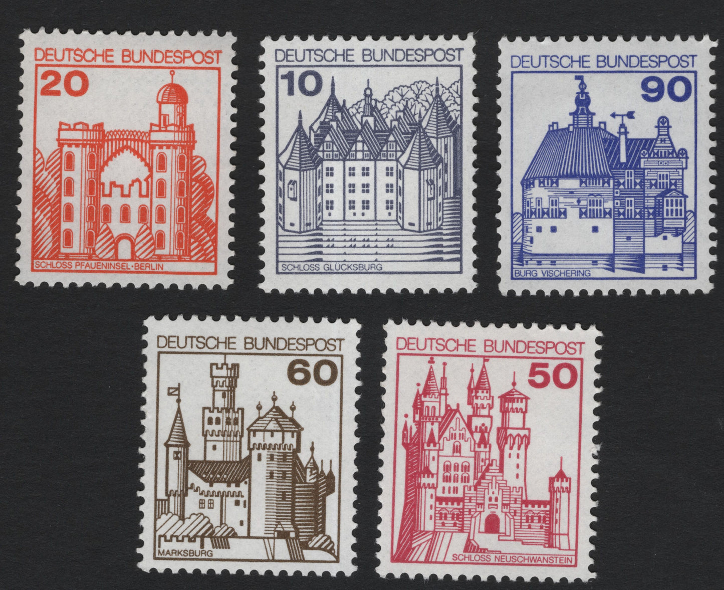 SCG5836 - German Castles Definitive Series – Deutsche Bundespost