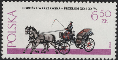 SCG5835 - Philatelic Entry: Poland 1980 – Horse-Drawn Vehicles Series