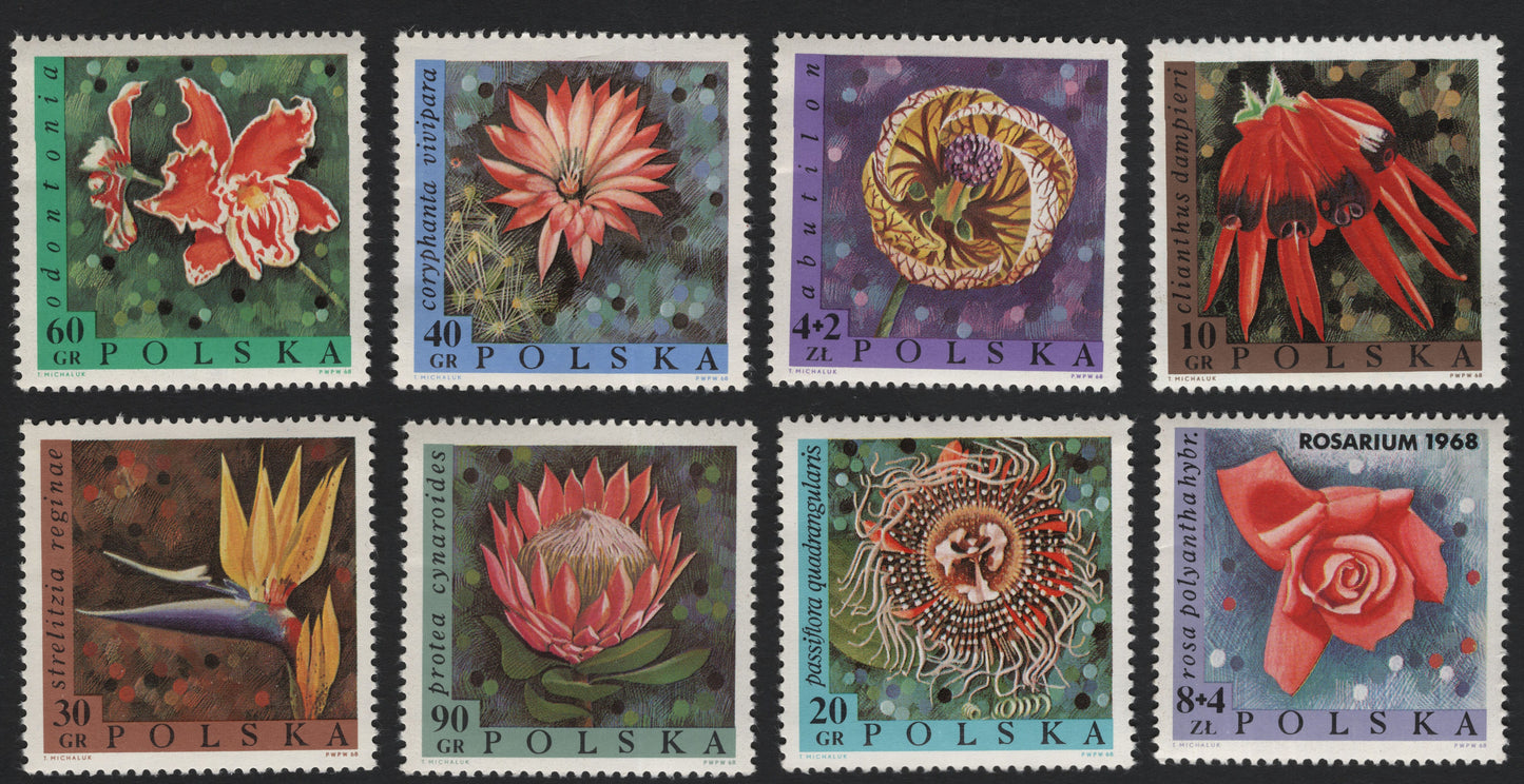 SCG5888 - 🇵🇱 Poland 1968 – Exotic Flowers Series