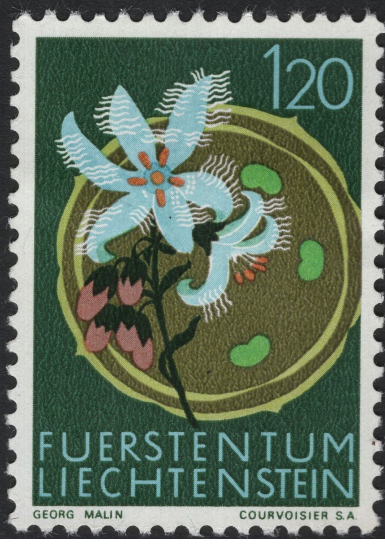 SCG5890 - Liechtenstein 1965 – Alpine Flowers Series