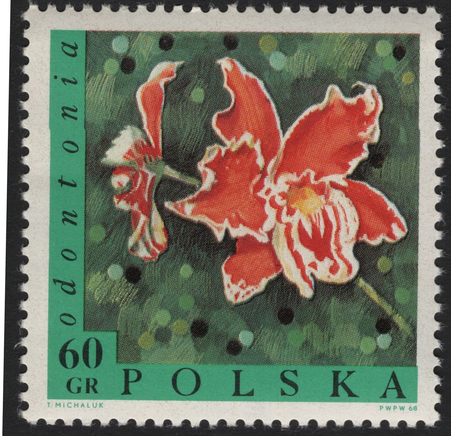 SCG5888 - 🇵🇱 Poland 1968 – Exotic Flowers Series