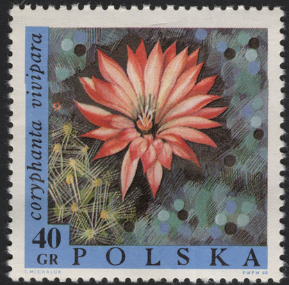 SCG5888 - 🇵🇱 Poland 1968 – Exotic Flowers Series