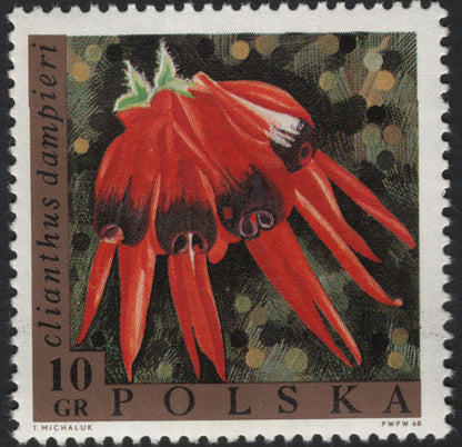 SCG5888 - 🇵🇱 Poland 1968 – Exotic Flowers Series