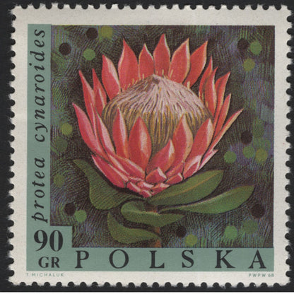SCG5888 - 🇵🇱 Poland 1968 – Exotic Flowers Series