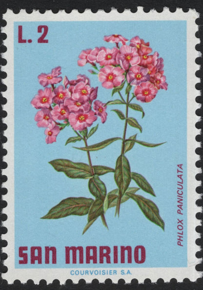 SCG5893 - Philatelic Entry – San Marino 1960s Flora Series