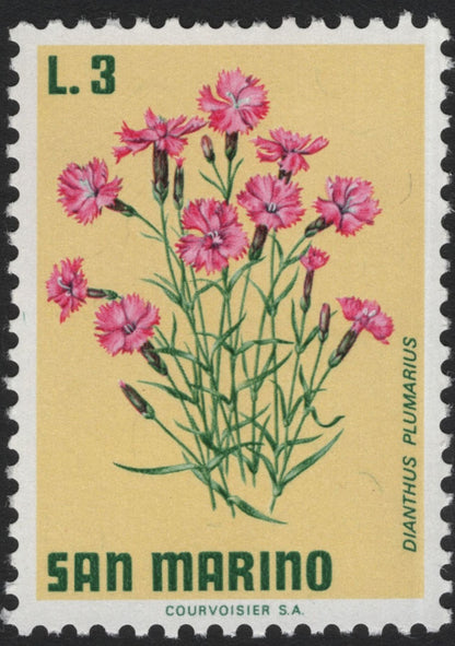 SCG5893 - Philatelic Entry – San Marino 1960s Flora Series
