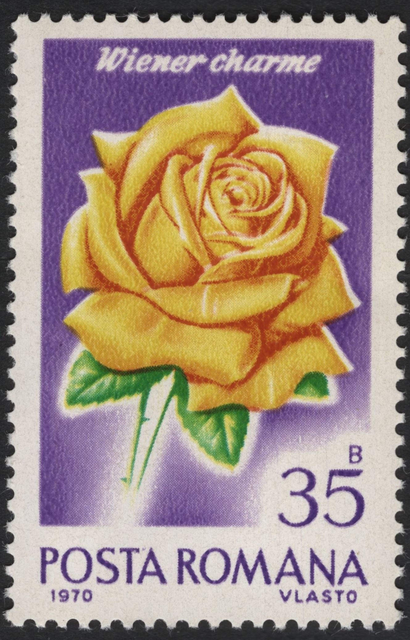 SCG5894 - Romania 1970 “Roses” Definitive Issue – Wiener Charme, Icebery, and Pink Lustre