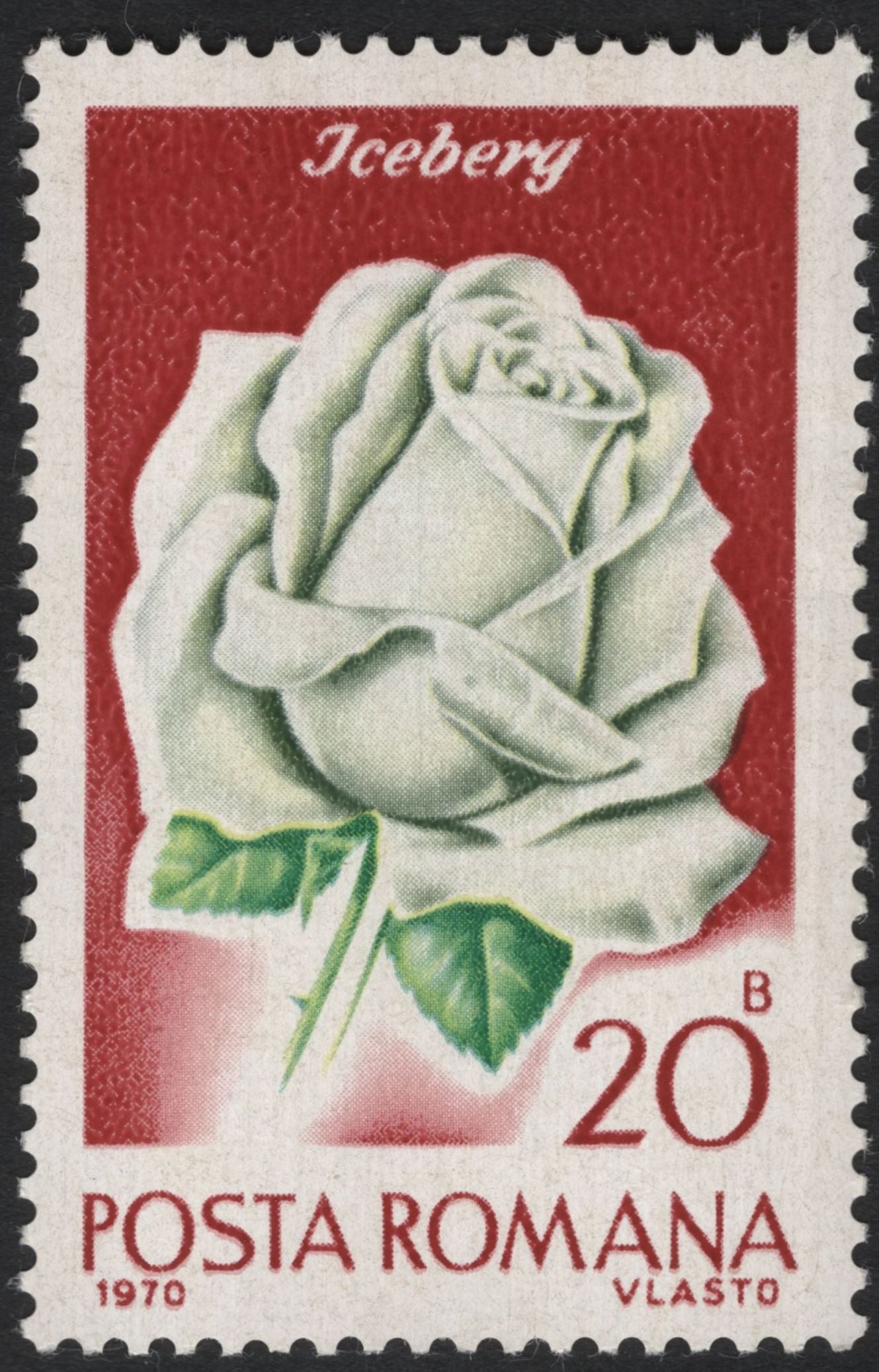 SCG5894 - Romania 1970 “Roses” Definitive Issue – Wiener Charme, Icebery, and Pink Lustre