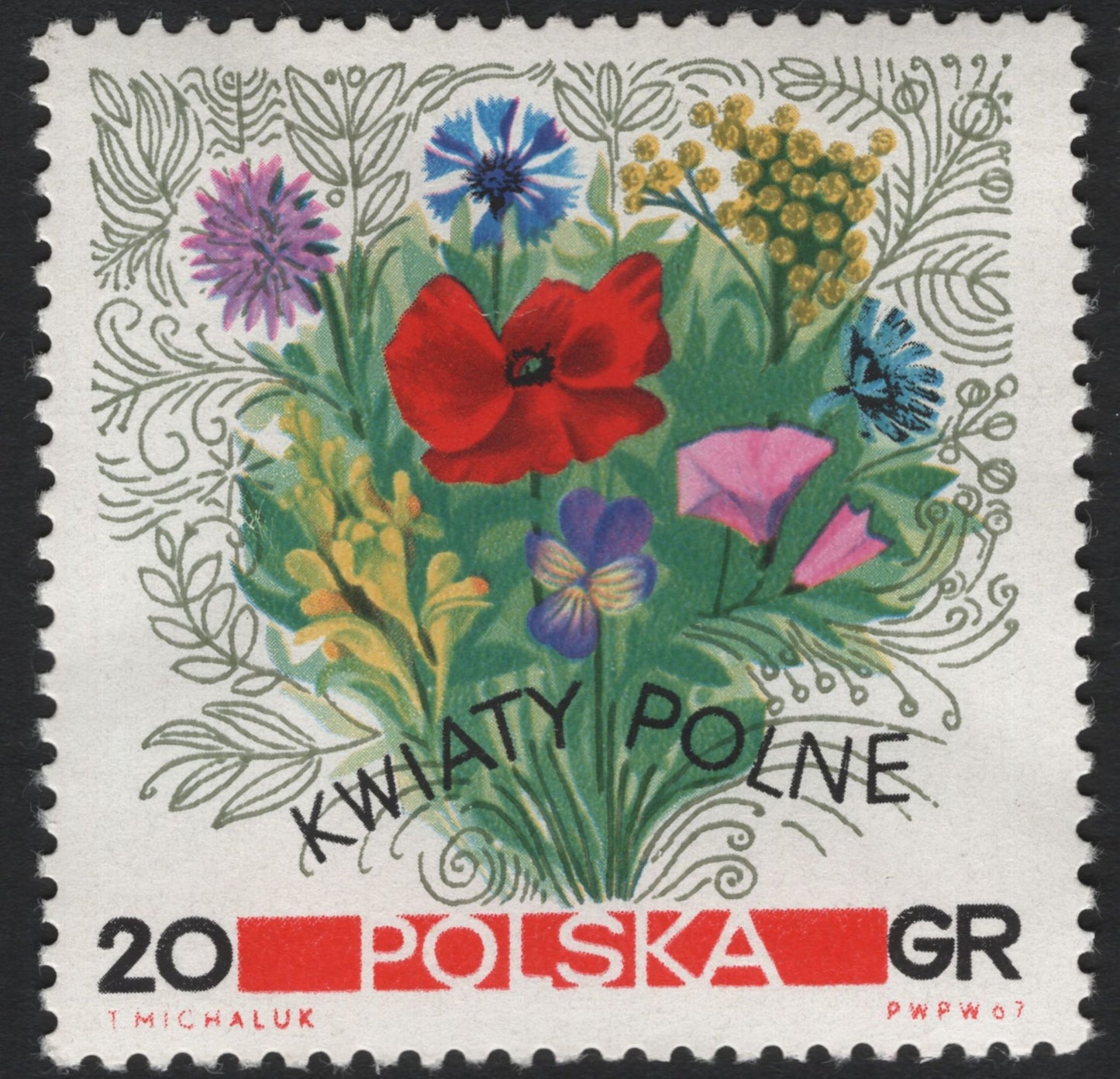 SCG5895 - Poland 1967 – “Kwiaty Polne” (Wildflowers) Series