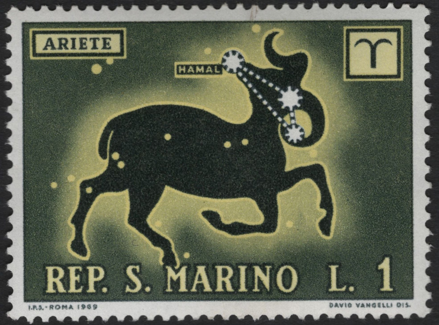 SCG5900 - Zodiac Constellations – San Marino 1969 (Ariete, Cancro, Leone)