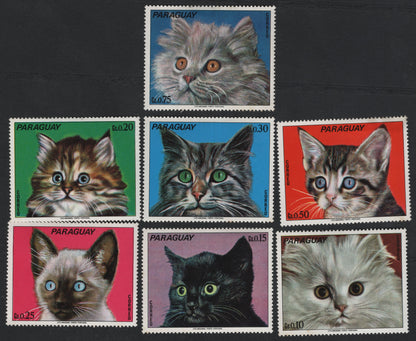 SCG5904 - Paraguay 1970s "Cat Breeds" Definitive Set