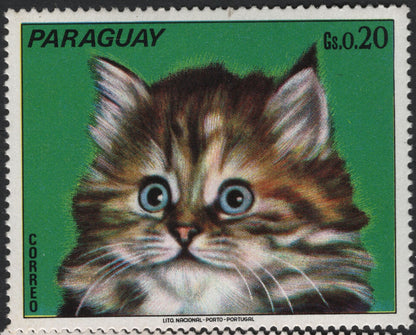 SCG5904 - Paraguay 1970s "Cat Breeds" Definitive Set