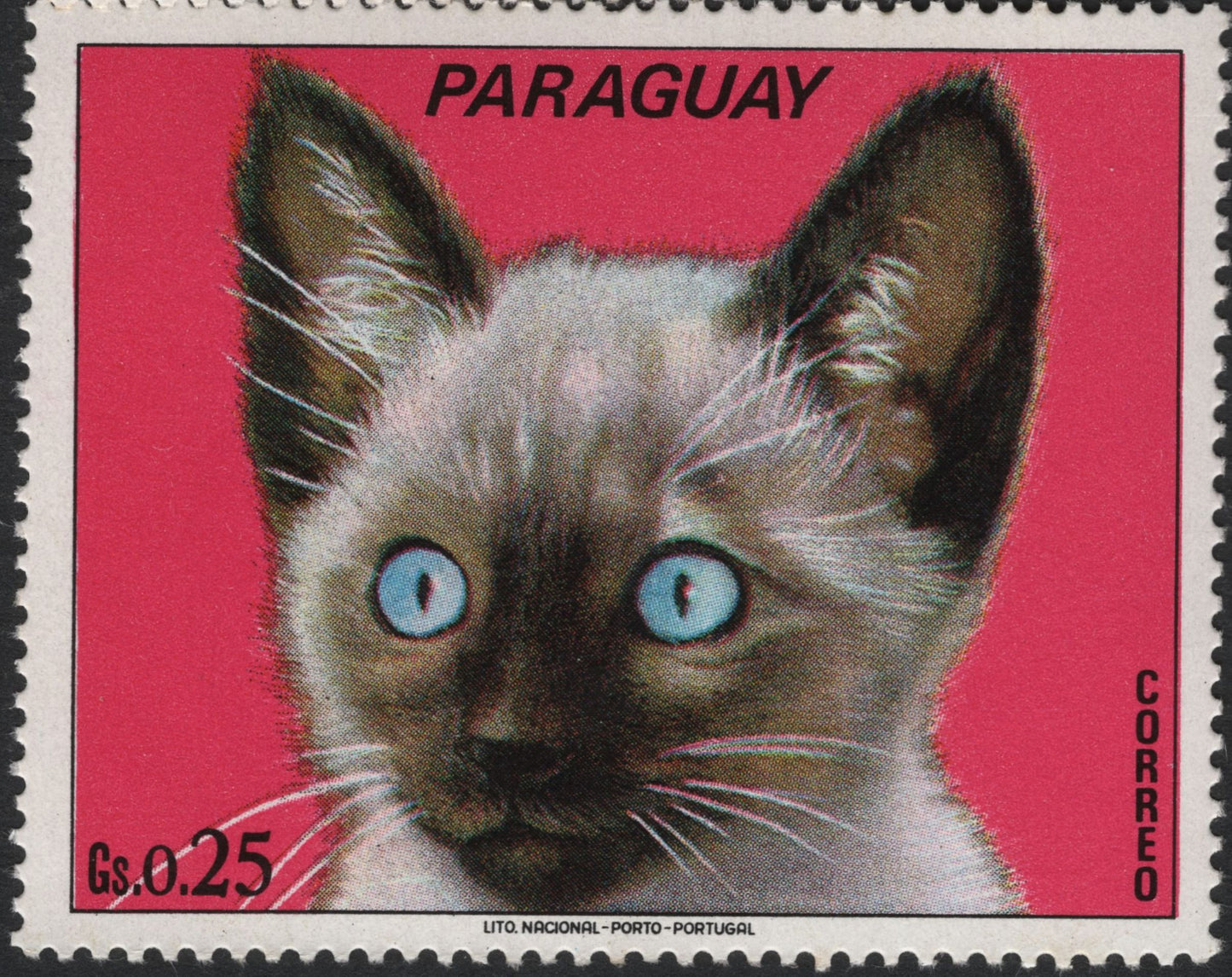 SCG5904 - Paraguay 1970s "Cat Breeds" Definitive Set