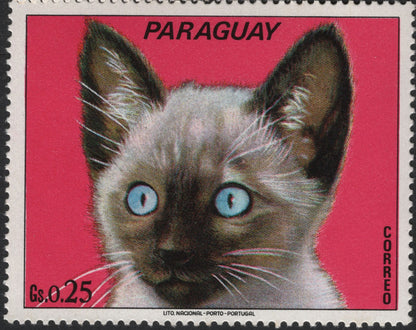 SCG5904 - Paraguay 1970s "Cat Breeds" Definitive Set