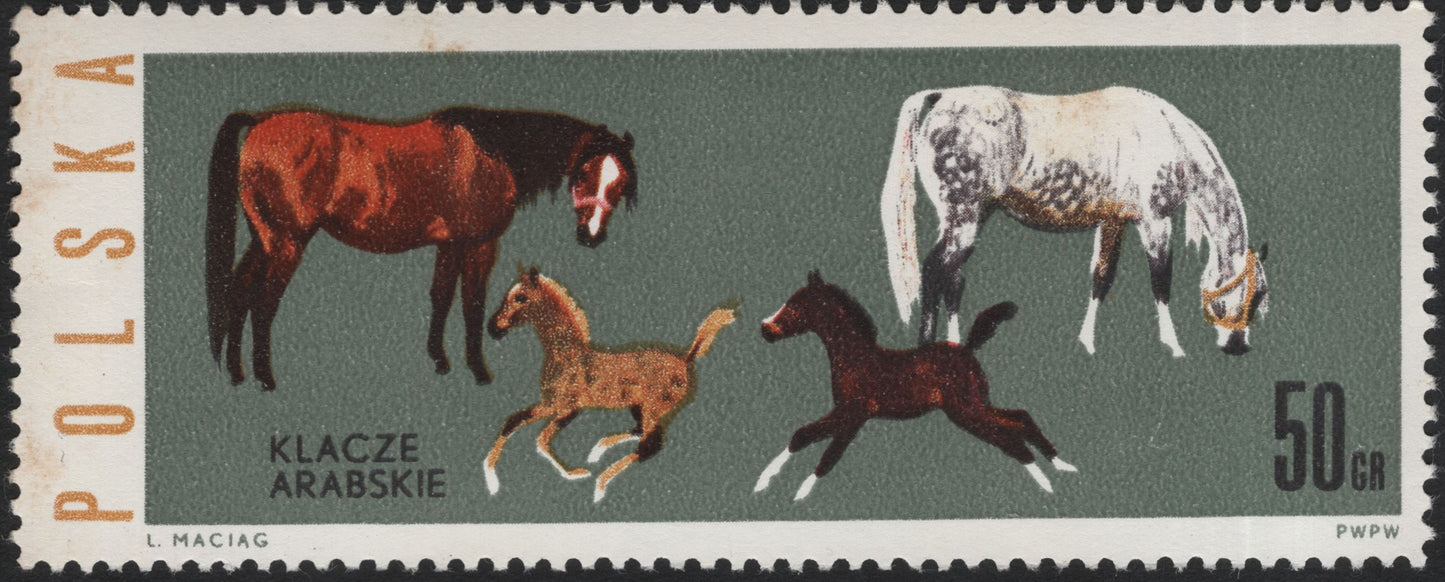 SCG5909 - Poland 1967 – Horse Breeds Series