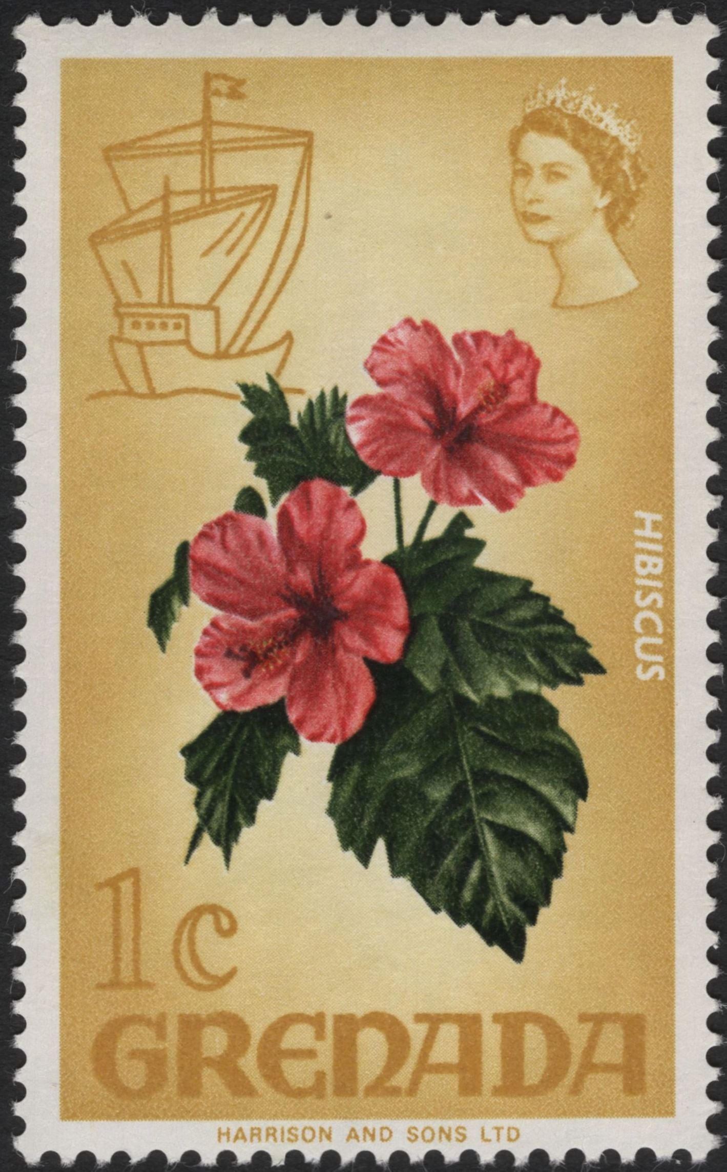 SCG5906 - Philatelic Entry: Grenada – Floral Definitives (Queen Elizabeth II Portrait)