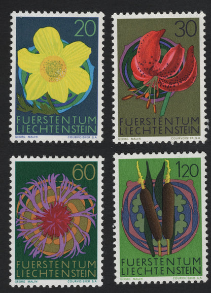 SCG5910 - Philatelic Entry – Liechtenstein 1965 “Wildflowers” Series