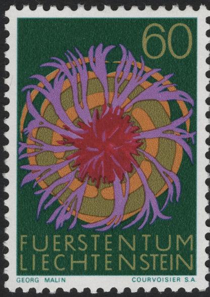 SCG5910 - Philatelic Entry – Liechtenstein 1965 “Wildflowers” Series