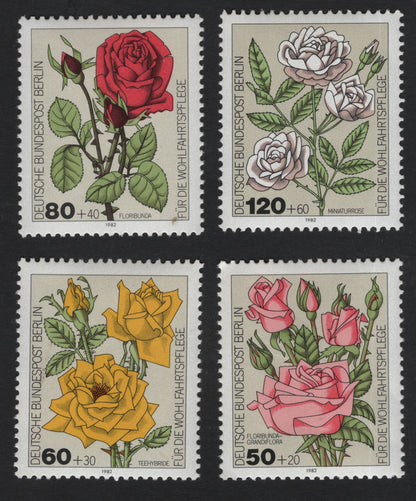 SCG5911 - Philatelic Entry – Germany (Berlin) 1982 “Roses for Welfare” Series