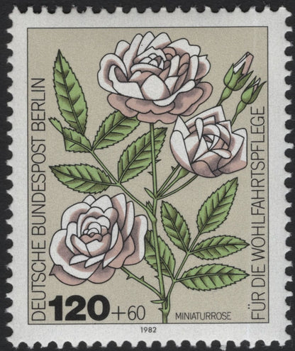 SCG5911 - Philatelic Entry – Germany (Berlin) 1982 “Roses for Welfare” Series