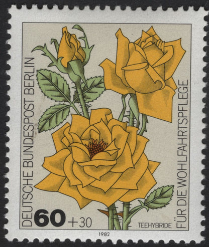 SCG5911 - Philatelic Entry – Germany (Berlin) 1982 “Roses for Welfare” Series