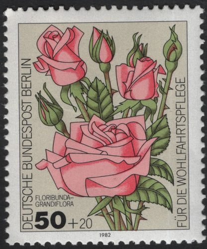 SCG5911 - Philatelic Entry – Germany (Berlin) 1982 “Roses for Welfare” Series