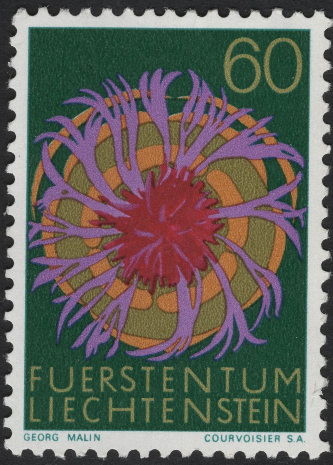 SCG5912 - Liechtenstein 1965 – Alpine Flowers Series