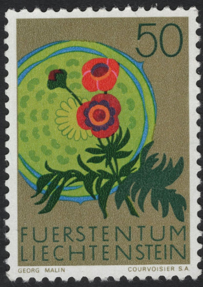 SCG5912 - Liechtenstein 1965 – Alpine Flowers Series
