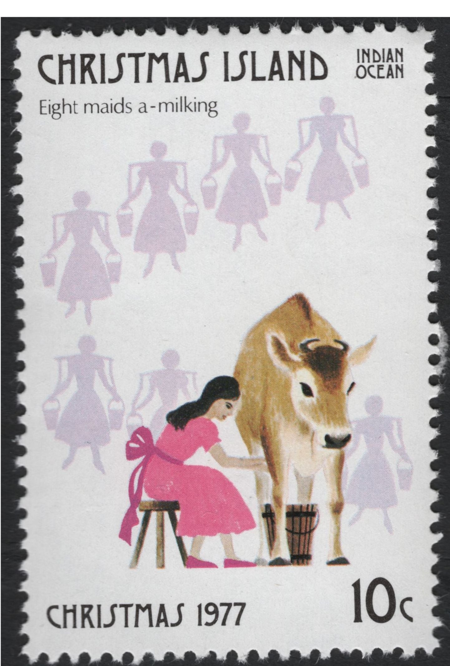 SCG5914 - Christmas Island “Twelve Days of Christmas” Stamp Set (1977)