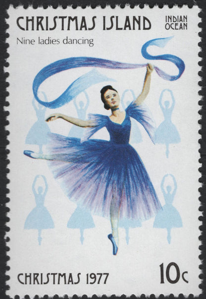 SCG5914 - Christmas Island “Twelve Days of Christmas” Stamp Set (1977)