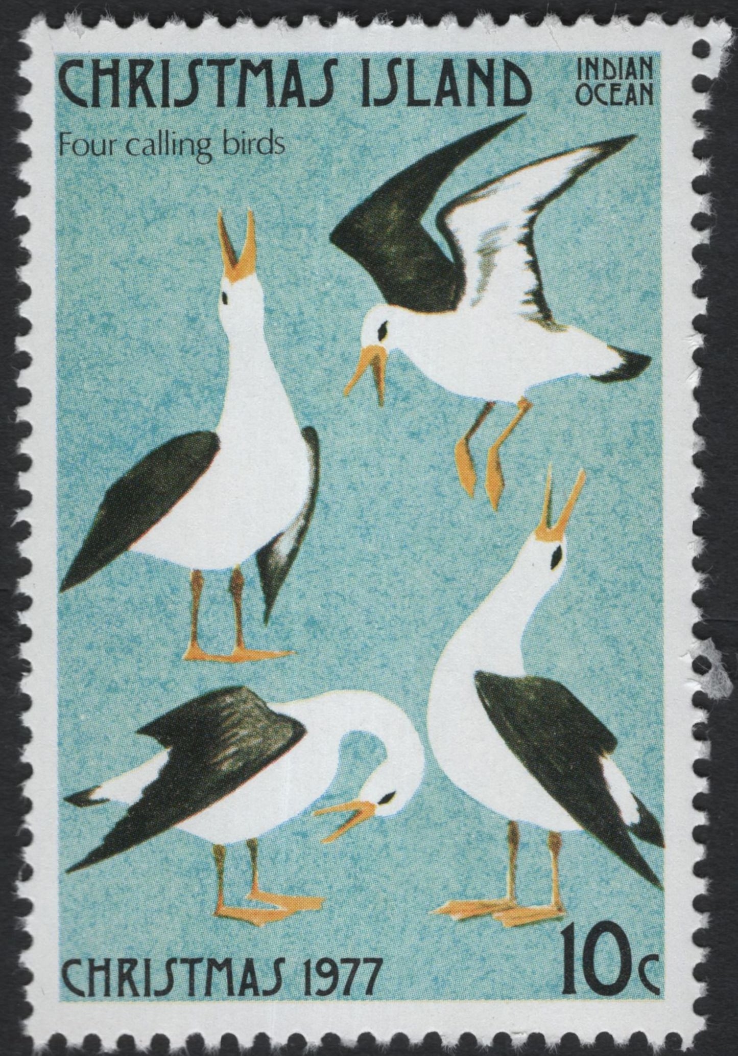 SCG5914 - Christmas Island “Twelve Days of Christmas” Stamp Set (1977)