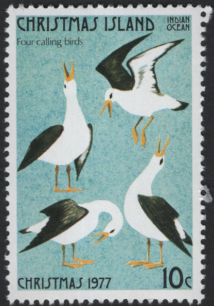 SCG5914 - Christmas Island “Twelve Days of Christmas” Stamp Set (1977)