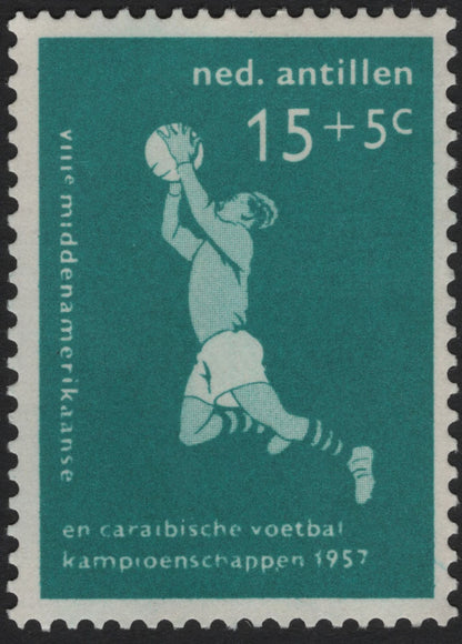 SCG5917 - Netherlands Antilles – 1957 Caribbean Football Championship Semi-Postal Set