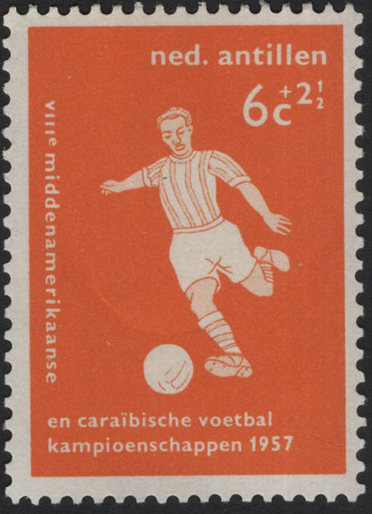 SCG5917 - Netherlands Antilles – 1957 Caribbean Football Championship Semi-Postal Set