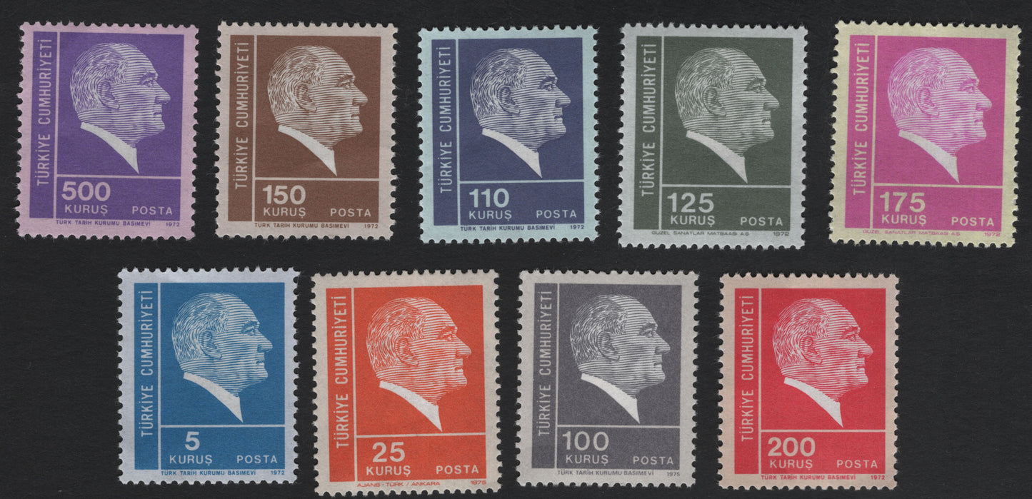 SCG5925 - Atatürk Definitive Series — Republic of Turkey (1972–1975)