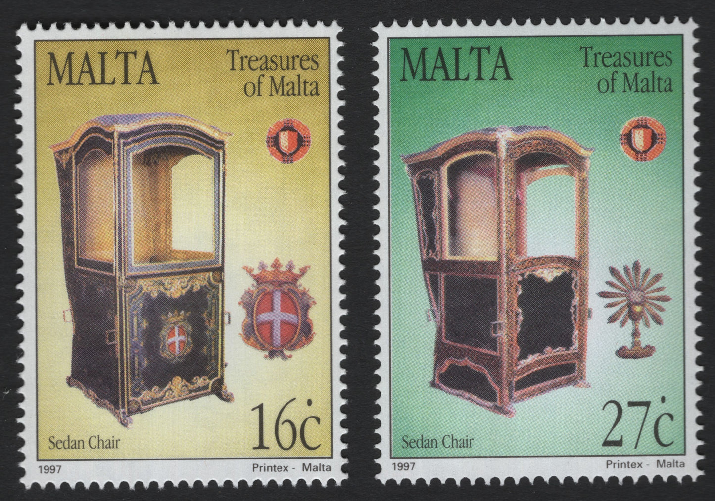 SCG5937 - Malta 1997 – Treasures of Malta: Sedan Chair Series
