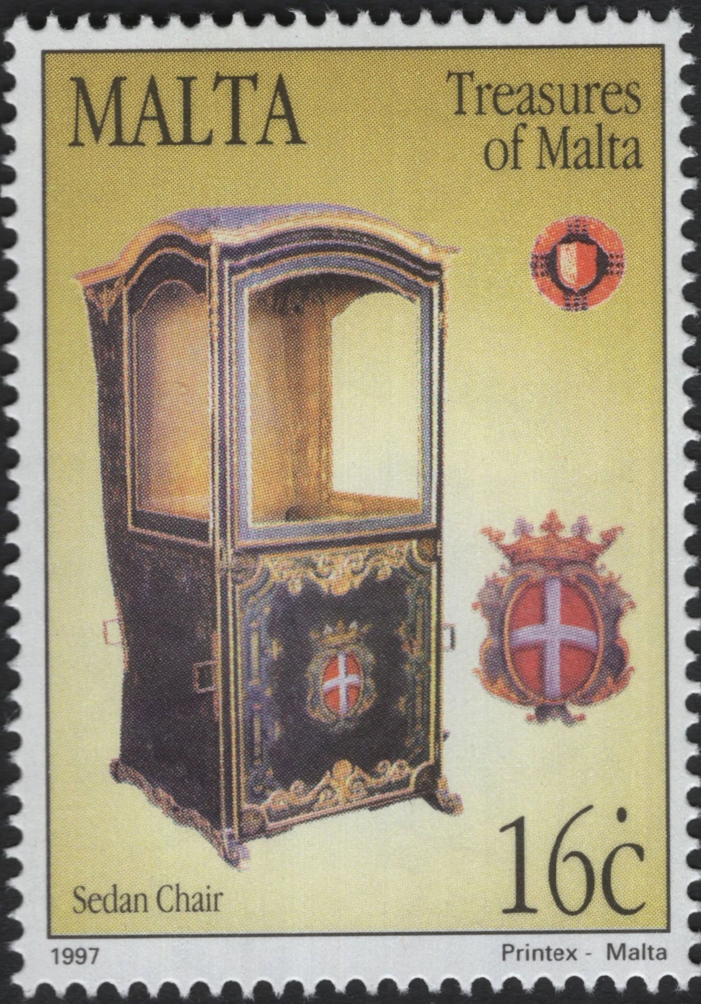 SCG5937 - Malta 1997 – Treasures of Malta: Sedan Chair Series