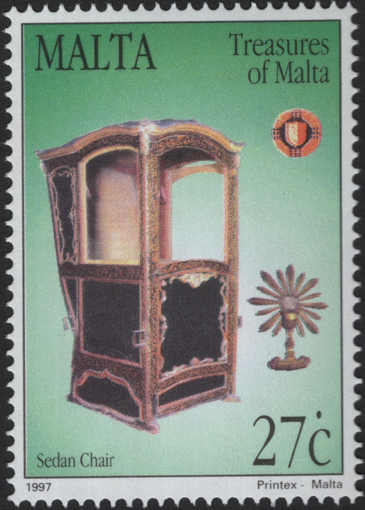 SCG5937 - Malta 1997 – Treasures of Malta: Sedan Chair Series