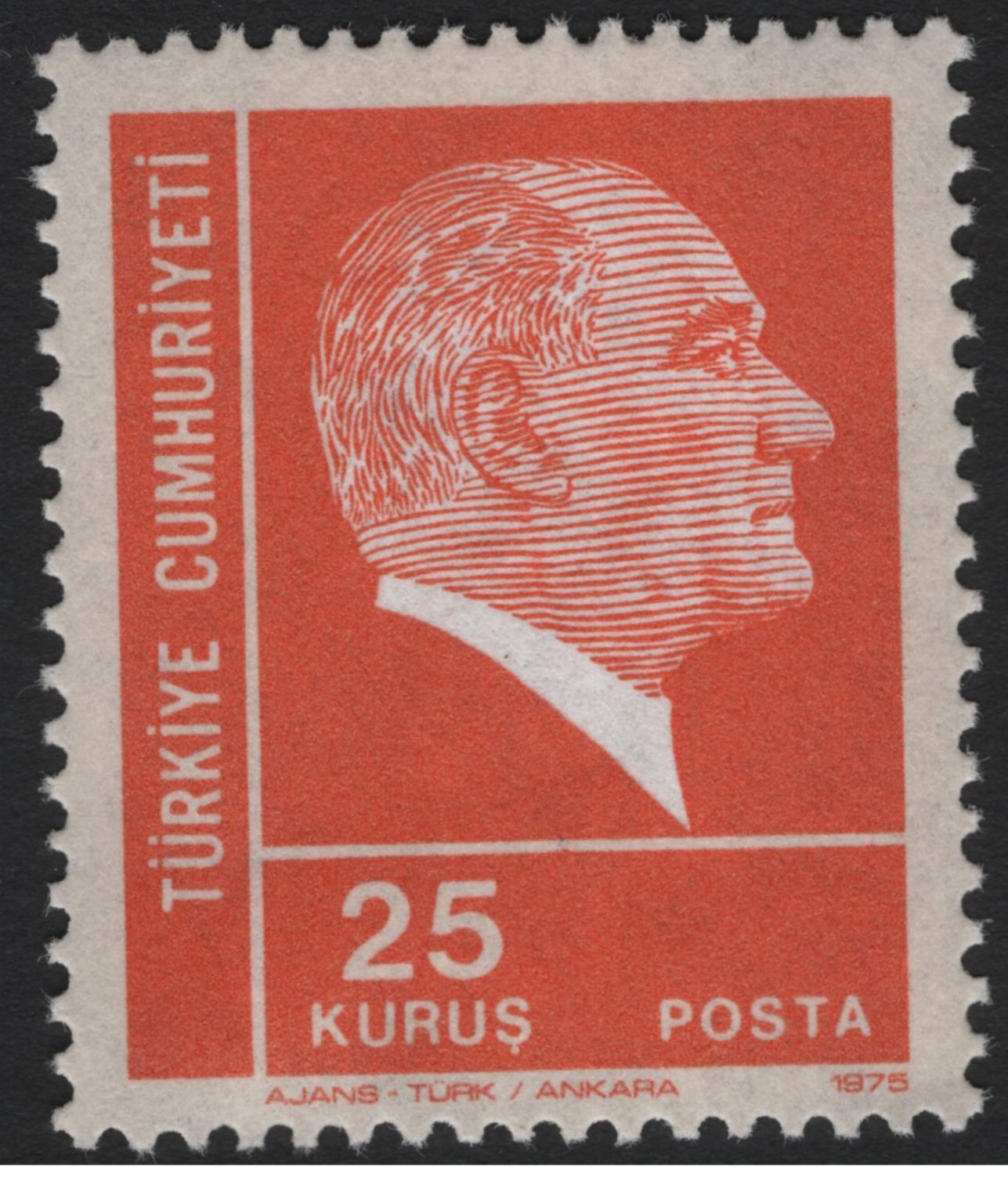 SCG5925 - Atatürk Definitive Series — Republic of Turkey (1972–1975)