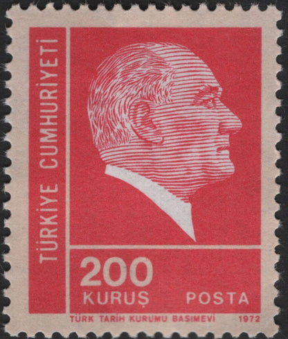 SCG5925 - Atatürk Definitive Series — Republic of Turkey (1972–1975)