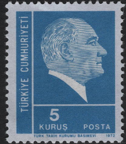 SCG5925 - Atatürk Definitive Series — Republic of Turkey (1972–1975)