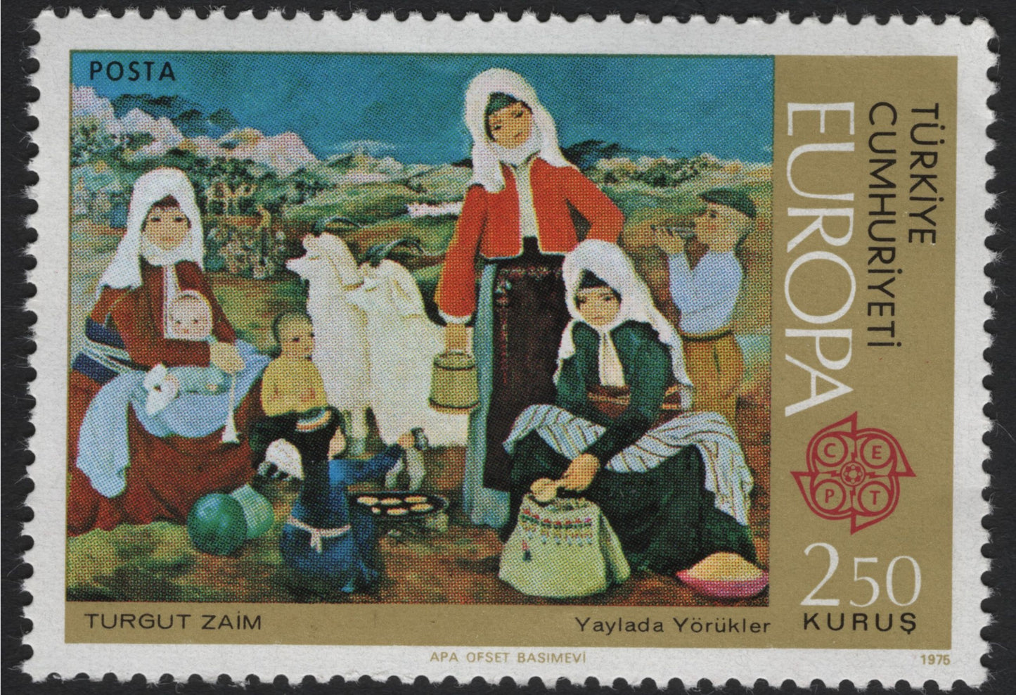 SCG5935 - Turkey 1976 Europa CEPT – Rural Life Paintings by Zaim and Tollu