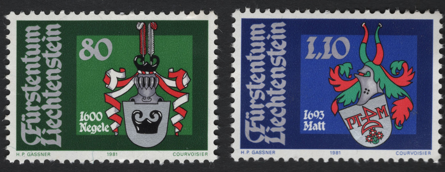 SCG5945 - Liechtenstein 1981 – Historic Coats of Arms (Negele & Matt)