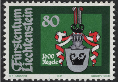 SCG5945 - Liechtenstein 1981 – Historic Coats of Arms (Negele & Matt)