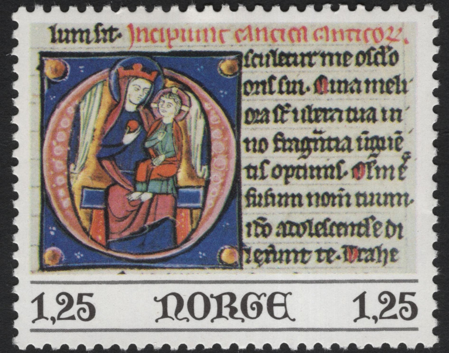 SCG5947 - Norway 1980 Medieval Manuscript Illuminations – Monastic Art Series