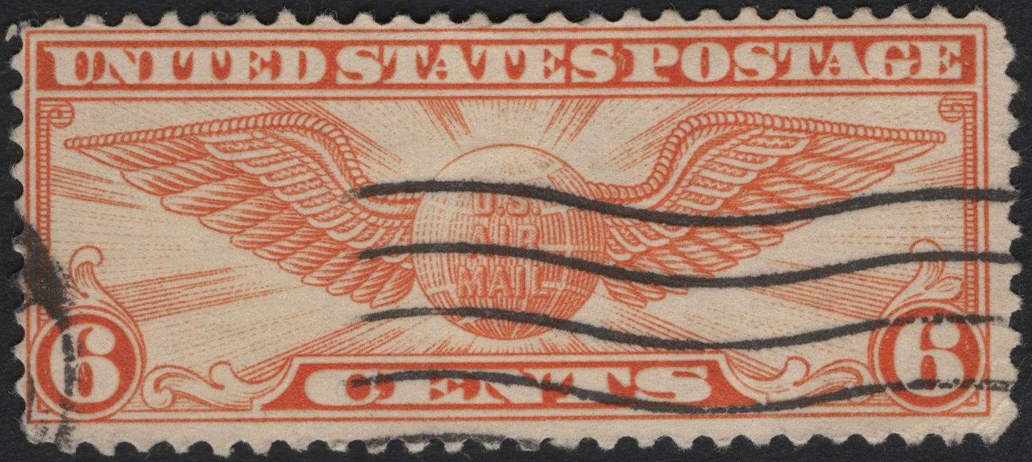 SCG6169 - United States 1918 Airmail 6¢ “Winged Globe”