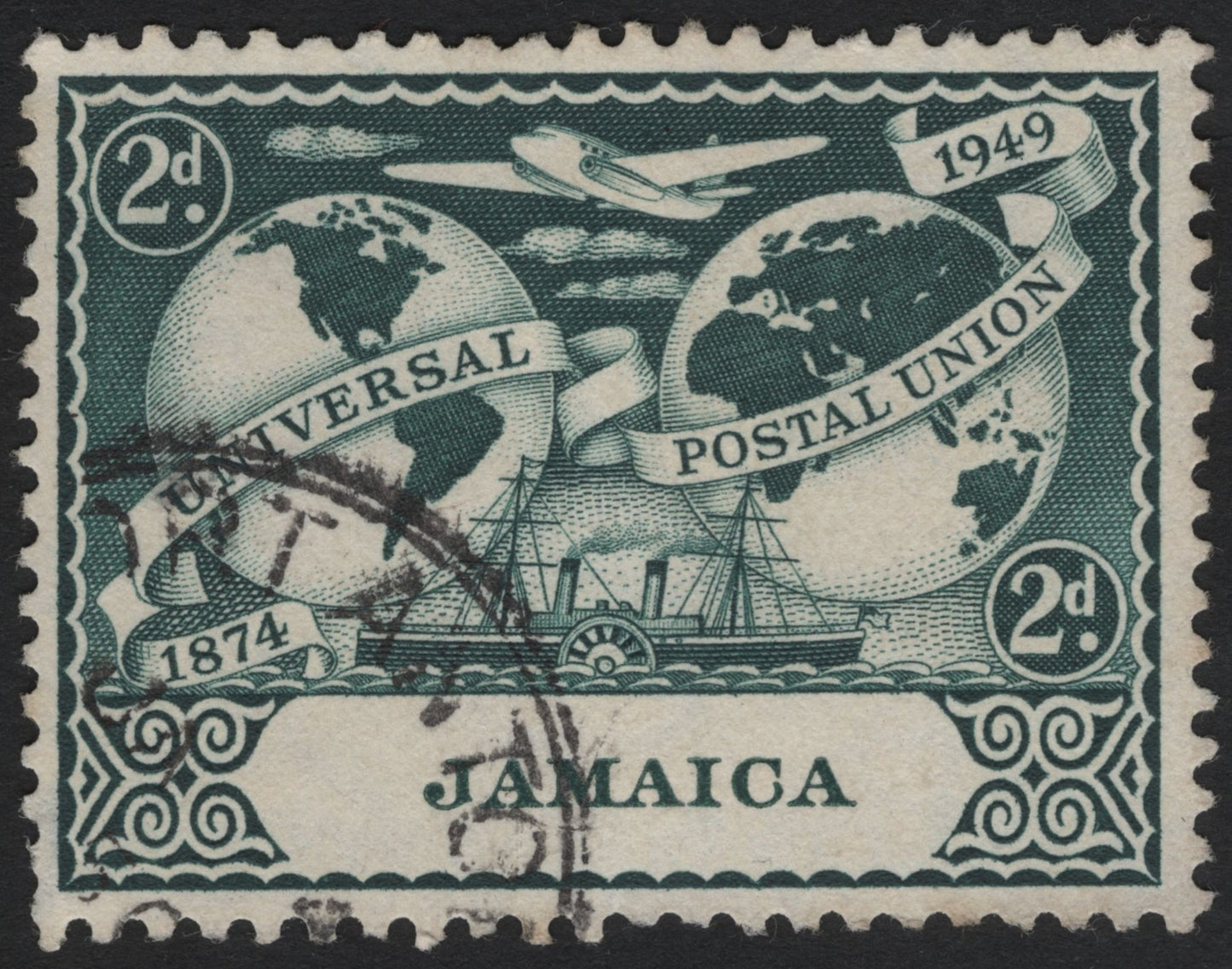 SCG6171 - Jamaica 1949 Universal Postal Union Issue (2d)