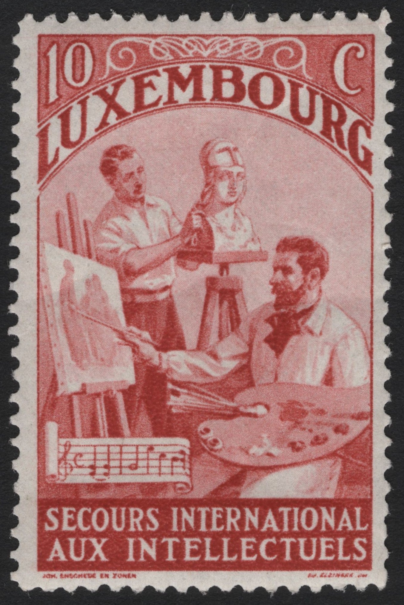 SCG6223 - Luxembourg 10c – Secours International aux Intellectuels (Aid to Intellectuals)