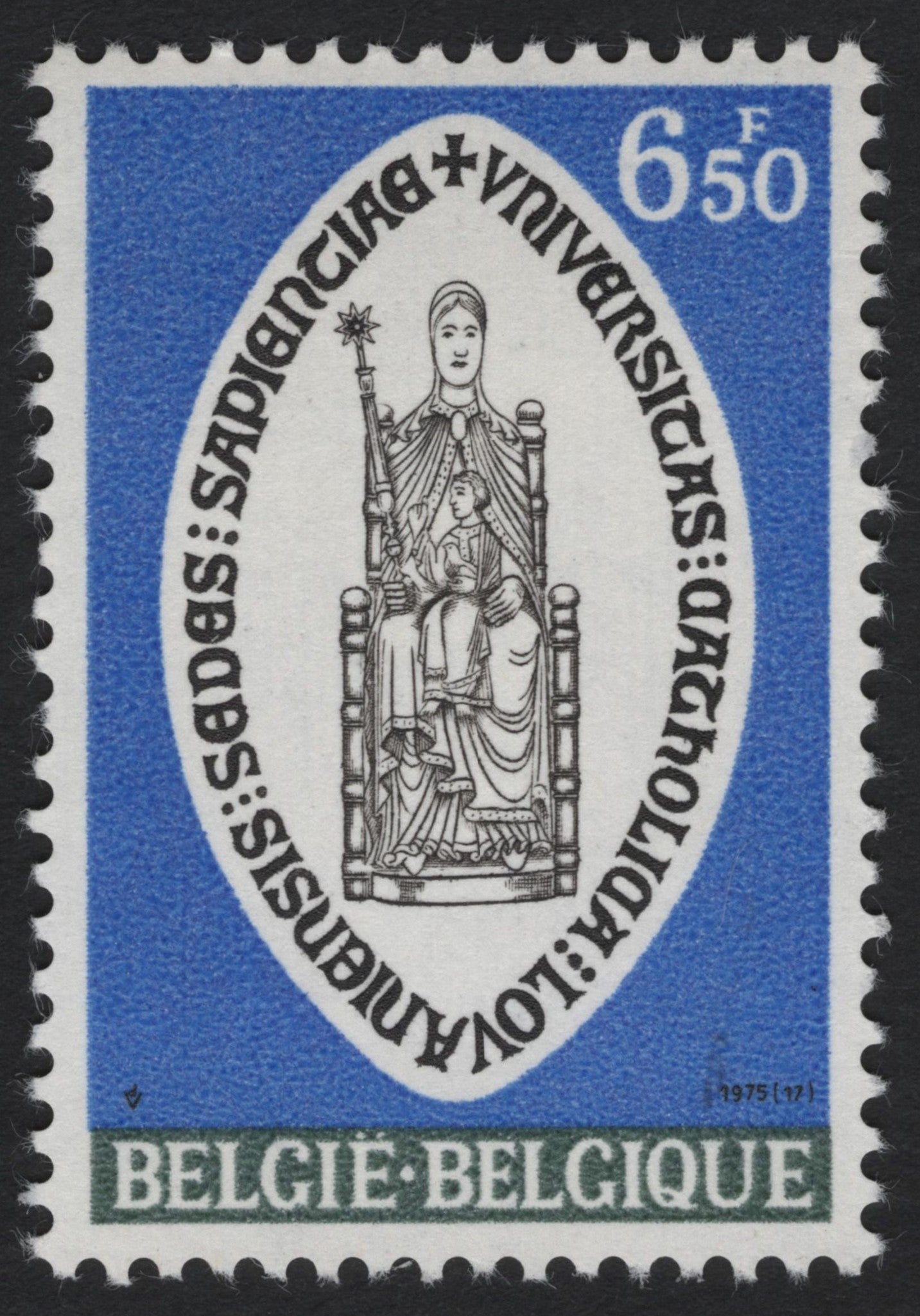SCG6238 - Belgium 1975 – Seal of the Catholic University of Louvain (Université Catholique de Louvain)